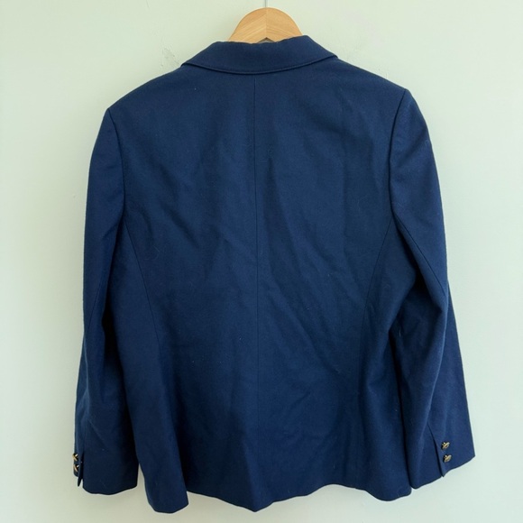 Pendleton Virgin Wool Blazer Jacket Women’s Vintage Blue USA Made Navy Anchor 16 - Picture 7 of 14